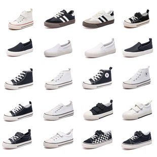 Vulcanized shoes factory wholesale custom men's and women's children's canvas shoes high-top children's shoes cross-border supply stable children's cloth shoes