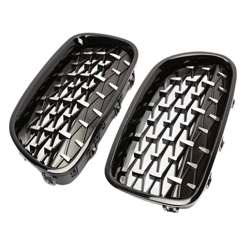 Suitable for Bmw 5 Series Grille F10 F18 Modified Grille Double-Line Front Bumper Air Intake Grille M5 Auto Parts