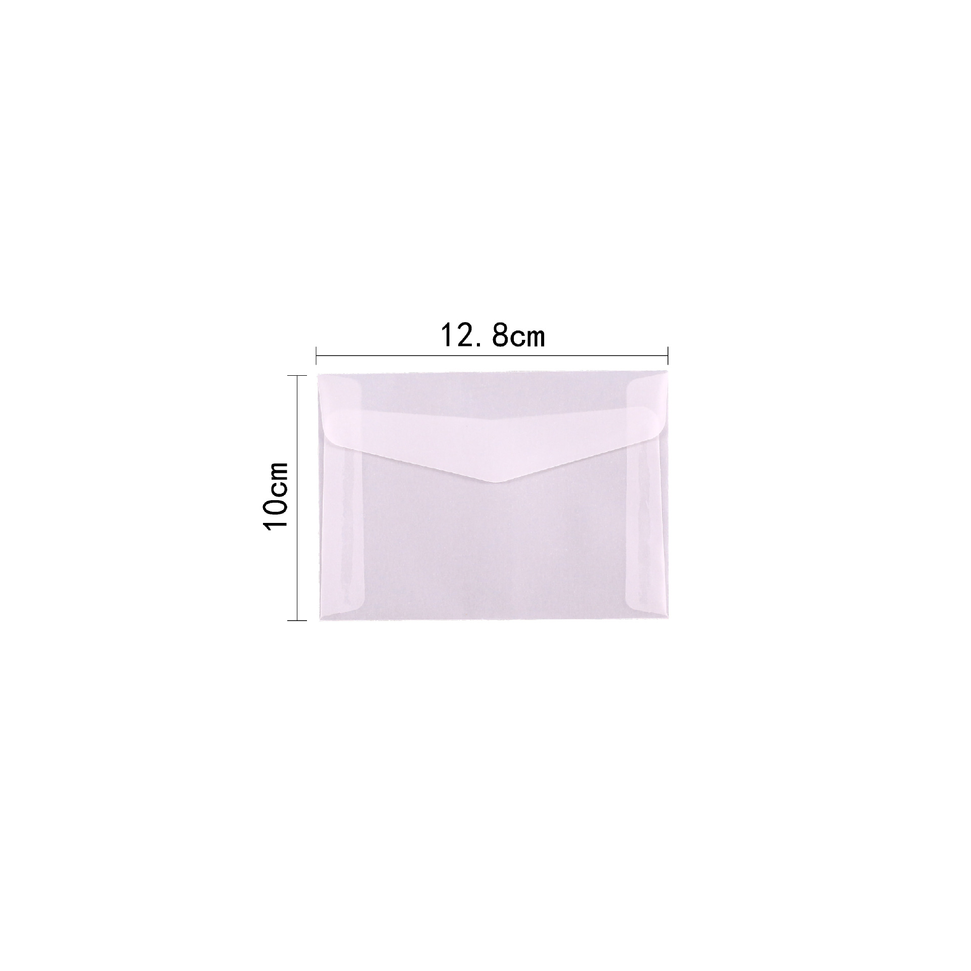 Sobres de papel de ácido sulfúrico transparente al por mayor bolsa de embalaje de invitación de boda tarjeta de bronceado manicura de sentido avanzado bolsa de sobres en blanco