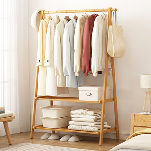 Coat Rack Household Simple Floor-Standing Bedroom Clothes Rack Multi-Functional Creative Entrance Space-Saving Storage Clothes Rack