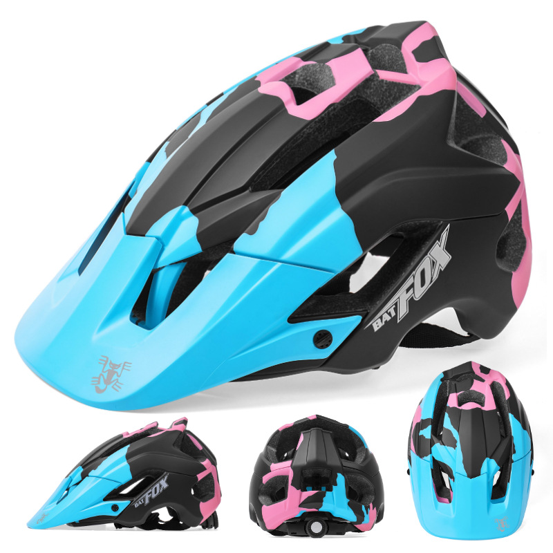 Batfox fuera de la carretera monopatín casco medio casco polea bicicleta casco protector montaña bicicleta montar casco