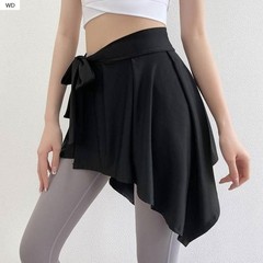 ヨガ運動の一枚式のお尻を遮るスカートはスカートのフィットネスの女性の半身のスカートを遮ります。