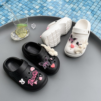 (Трансграничная торговля), детские тапочки в стиле Crocs, милый кролик, коллекция 2025 года, закрытый носок, можно носить двумя способами