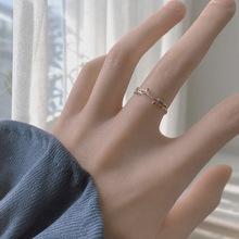 �¿�S925���y��֦��ָ�r��С�����OӋins�䵭�L�_��ָ�hŮ���