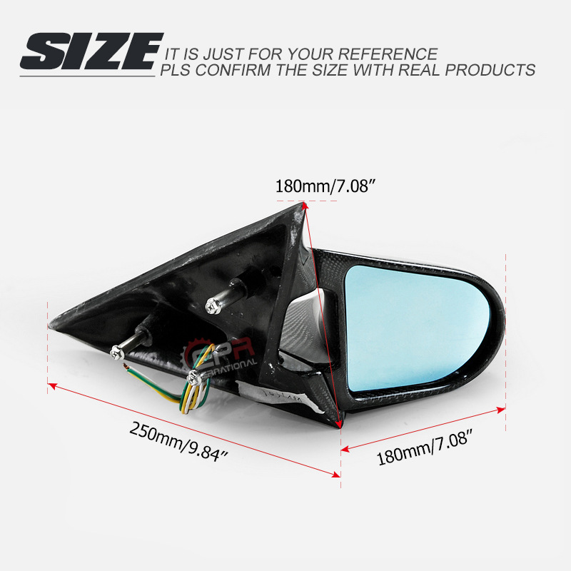 Carbon Fiber Rearview Mirror For Mazda RX8 SE3P GND Electric Bullet