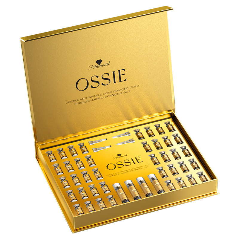 OSSIE ライトライン ゴールデン ダイヤモンド フリーズドライ パウダー セット エステサロン ノンネット スキンケア製品セット フェイシャル エッセンス シリーズ|undefined