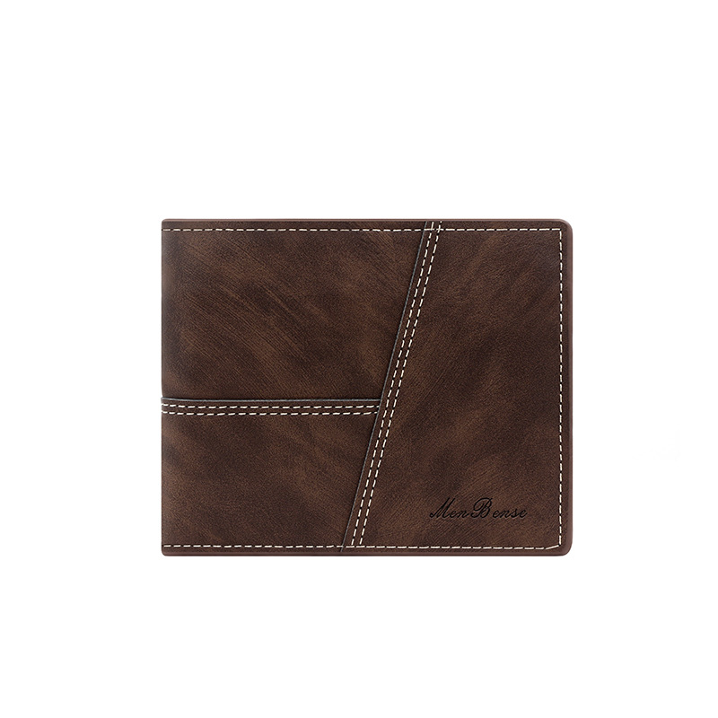 Nueva cartera corta para hombres Comercio exterior Venta caliente retro horizontal hombres transfronterizos multi-Tarjeta cartera fábrica al por mayor