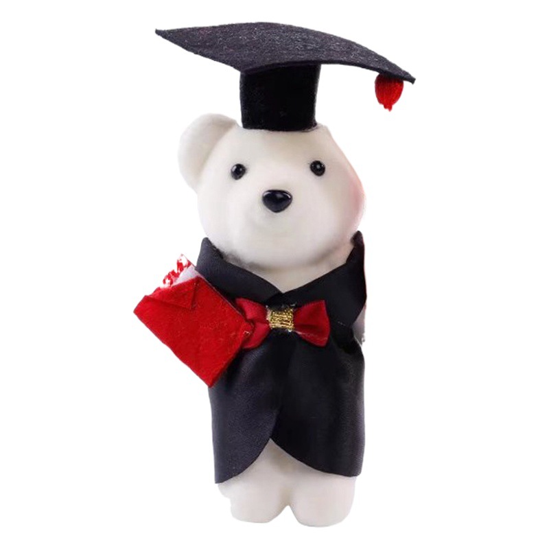 Graduation bear doll bachelor's clothing doll master's bubble doctor bear doll classmate junior high school graduation season gift