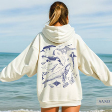 �羳Ůʽ�l��ӡ�� Oceans Respect The Local Printed Hood�Bñ��