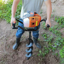 四冲程大功率钻坑机家用小型手提挖孔机农林种植挖树坑工程钻洞机