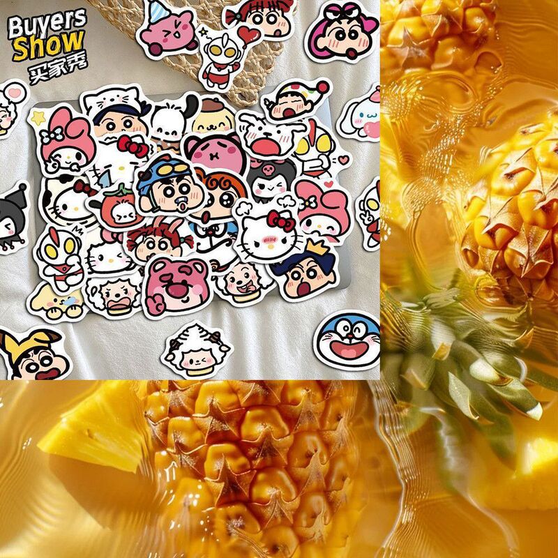 200张卡通表情Q版贴纸diy行李箱装饰贴纸|undefined