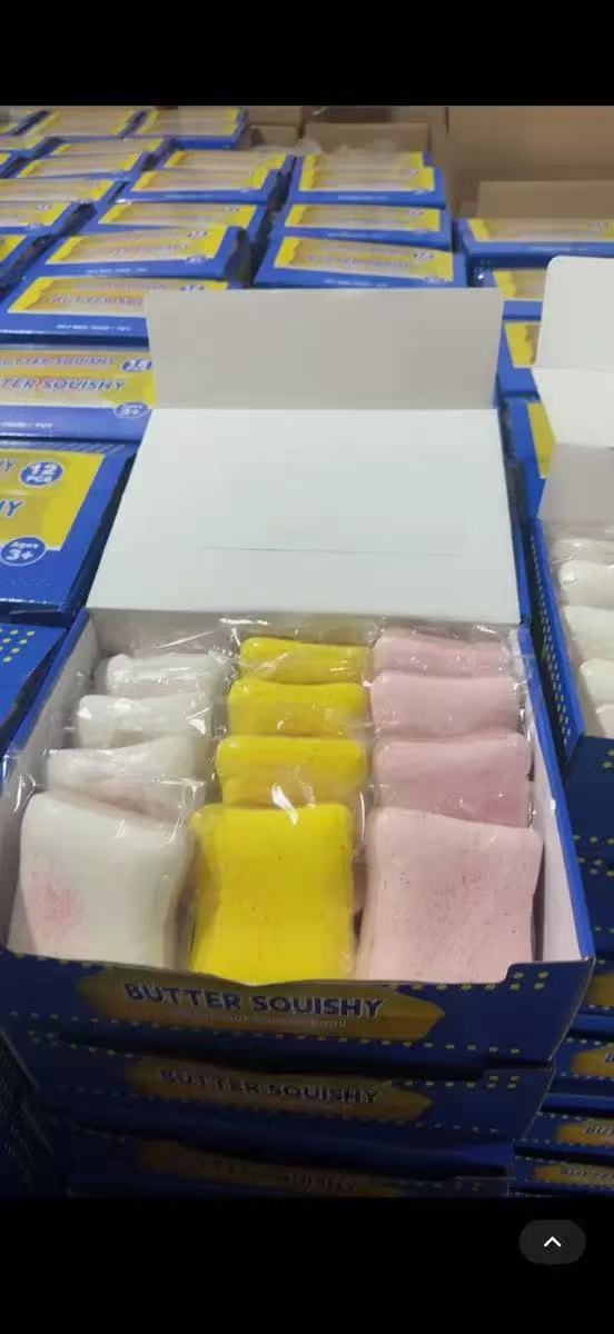 Super húmedo suave lentamente de vuelta i Big Mac mantequilla barra de mantequilla de rebote lento pellizco pellizco juvenil descompresión