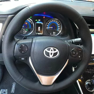 Other Car Modifications, 14-17-18 Toyota Corolla Levin - black-leather-black-threadpunch-holes-on-both-sides-genuine-leather