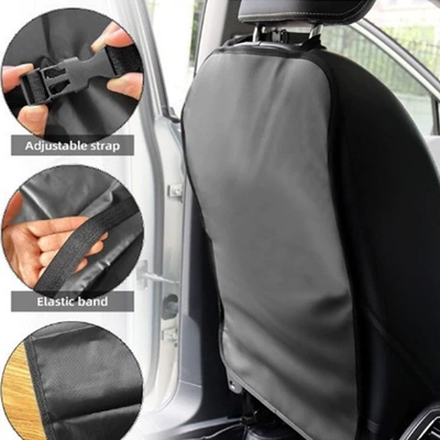 Car Seat Back Storage Bag, Hanging Bag for Car Interior, Storage Pouch for Seat Back, Practical Car Accessories Collection (Chair back anti-kick pad) - model-a-without-pockets