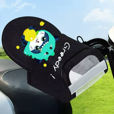 Handle Breathable, Motorcycle Handle Cover - one-pair-deluxe-edition-three-dimensional-breathable-mesh-little-dinosaur