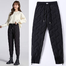 羽绒裤女士棉裤外穿宽松显瘦打底裤子秋冬季加绒加厚女土保暖秋裤