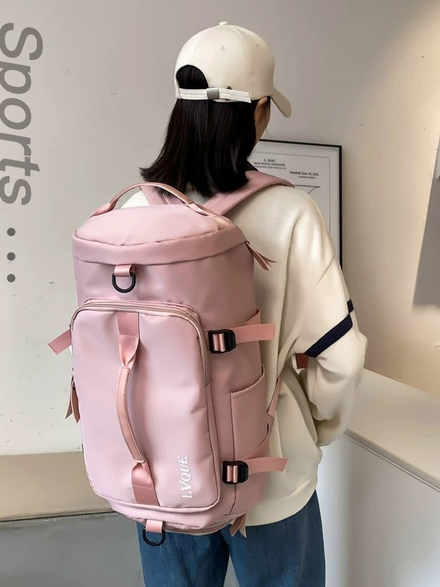 Bolsa de viaje de gran capacidad única extranjera, bolsa deportiva multifuncional, separación de seco y húmedo, bolsa de fitness impermeable, bolsa de equipaje de hombro portátil