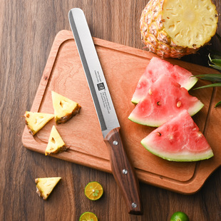 Amazon for multifunctional watermelon knife stainless steel material easy to clean kitchen fruit knife frosting process
