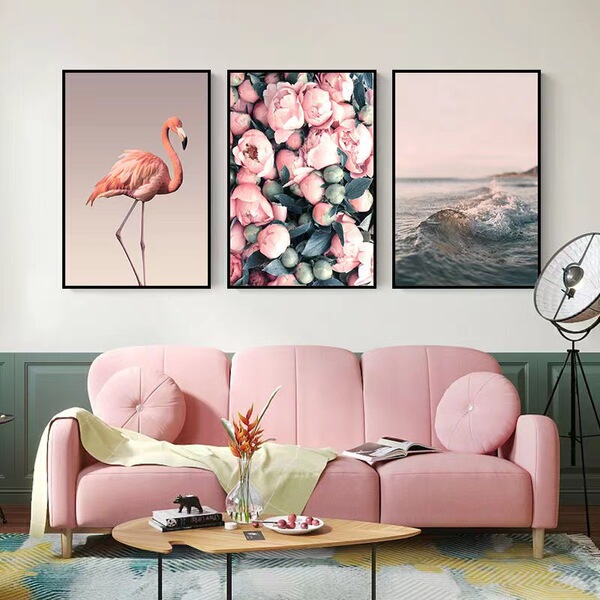 Mural living room decoration painting triptych simple modern Nordic…