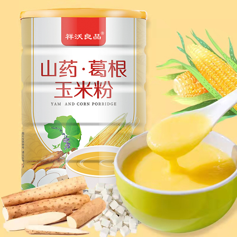 Factory direct sale 500g Chinese yam, radish root, and corn flour ready-to-eat meal replacement powder, drop shipping, wholesale and processing.