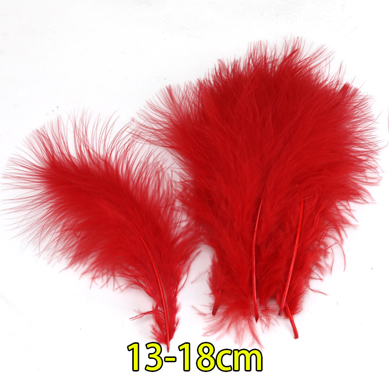 Plumas rojas al por mayor boda jardín de infantes diy plumas hechas a mano pieles de pavo pendientes de plumas de ganso accesorios accesorios de ropa image 3