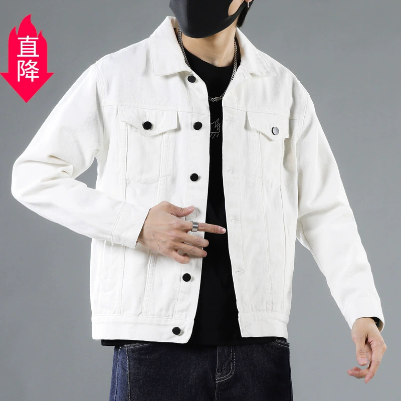 Autumn denim men's jacket for leisure