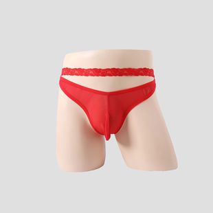 Sexy Lace Men's Sexy Underwear Wholesale Low-Waist Fashionable Hot Temptation Briefs