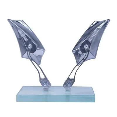 Motorcycle rearview mirror – mirror modification decorative parts - 2760-rearview-mirror-electroplated-silver