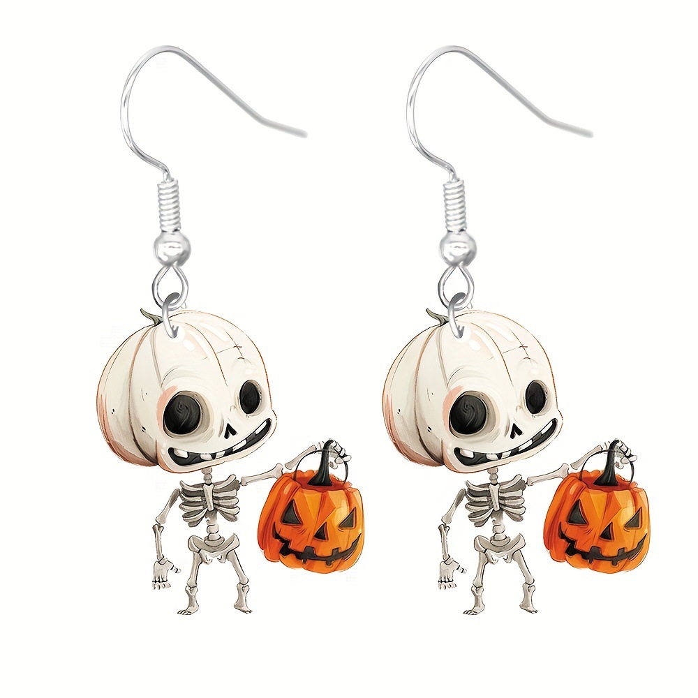 Cartoon Character Pattern 1 Pair Simple Style Classic Style Cartoon Character Arylic Drop Earrings