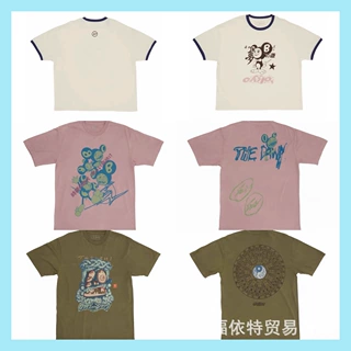 跨境Travis Scott Cactus Jack短袖休闲T恤合集高街批发美潮上衣