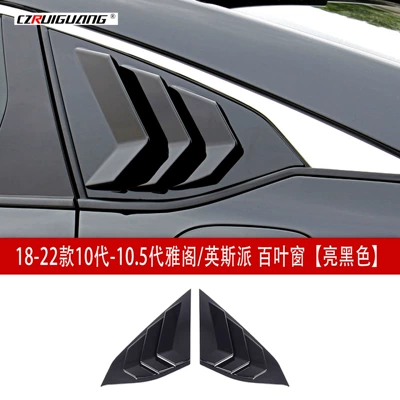 Wing, Louver, Front Lip – Big Surrounded - 18-22-models-10th-generation-105th-generation-accordinspa-blinds-gloss-black