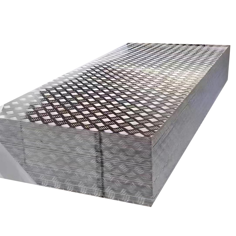 10605052 placa de aluminio de patrón de cinco nervaduras, placa de aluminio de patrón antideslizante, especificaciones completas antideslizantes