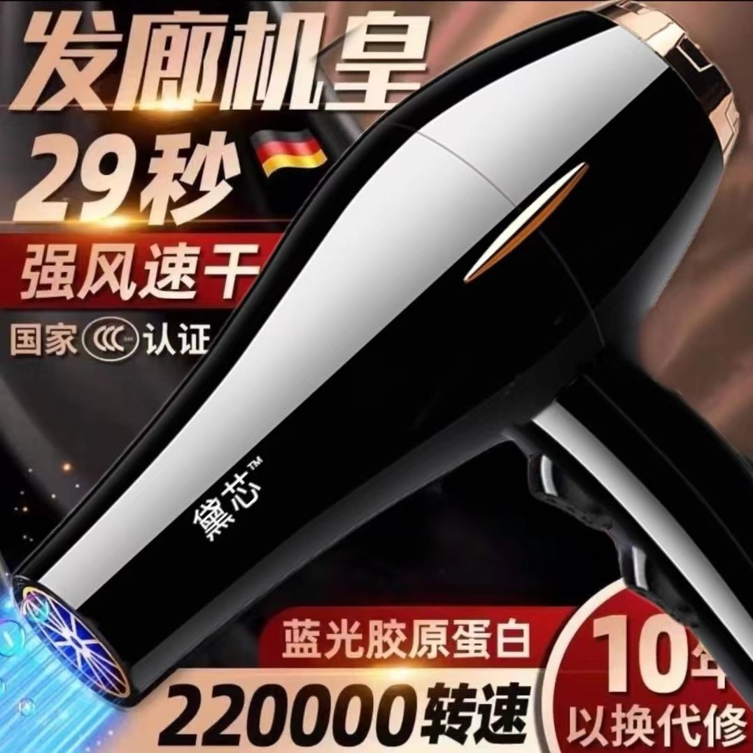 Hair Dryer for Home Use, High-Power Hair Dryer for Barber Shops, Quick-Drying, Strong Wind, Hot and Cold Air, Recommended by Hairstylists