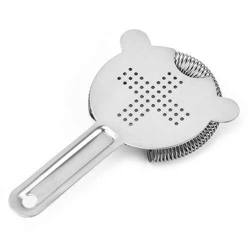 Cross new stainless steel ice filter ice separator cocktail shaker coffee milk tea ice blocking bar tool