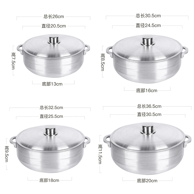 Nuevo conjunto transfronterizo de seis piezas set de ollas modernas y simples caseras antiadherentes regalo de reunión anual al por mayor caja de regalo de ollas de sopa