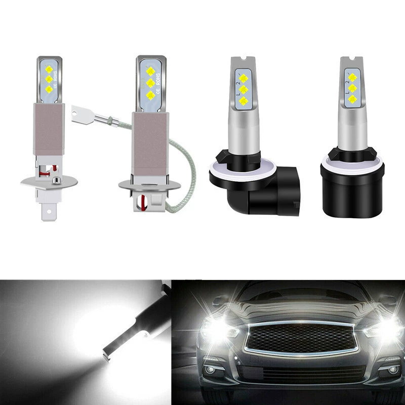 Светодиодный туман LED свет H1 H3 880 881 CREE 2525 6LED 80W для автомобиля