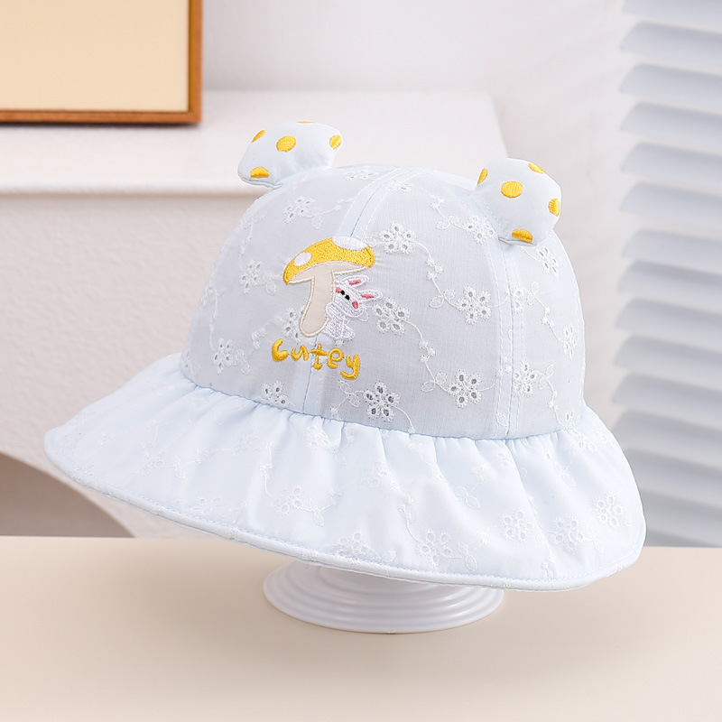 Sombrero para bebés primavera y otoño pequeño mes de edad pescador primavera y verano protección solar para mujeres y hombres bebés lindos sombreros para bebés pequeños