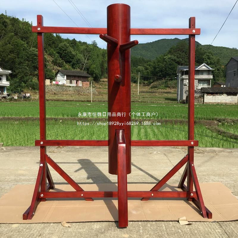 Деревянная подставка для тренировок по Вин Чунь, регулируемая, вертикальная, для дома, от производителя Yip Man.