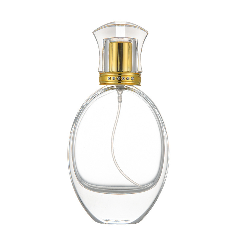 50ml botellas de perfumes de marca gran tapa de cristal botellas de perfumes botellas de cosméticos botellas de aerosol botellas de vidrio