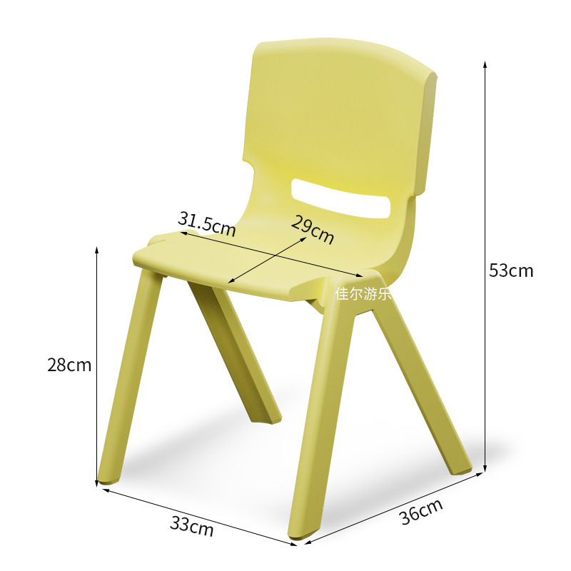 silla de respaldo de jardín de infantes silla para niños taburetes gruesos silla de comedor de plástico pequeño taburete doméstico pequeño image 15