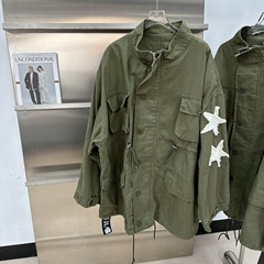 做旧工装外套女早秋新款多口袋设计感宽松显瘦上衣外套女重工阔版