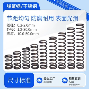 Пружины из нержавеющей стали 304 и пружинной стали на заказ сжатия и возвратные