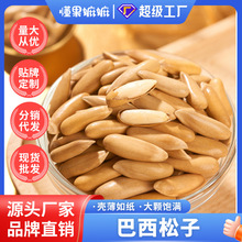 定制贴牌巴西松子罐装500g零食薄壳易剥原味手剥休闲坚果炒货大粒