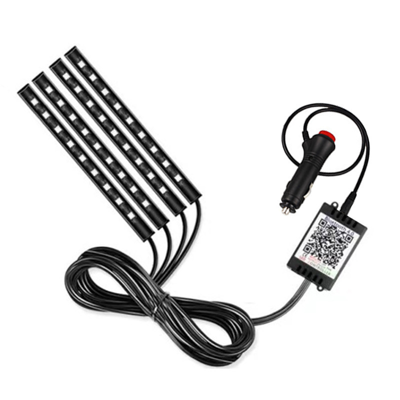 48 72LED un remolque cuatro mangueras de silicona luces de atmósfera de automóviles luces de atmósfera de pies interiores