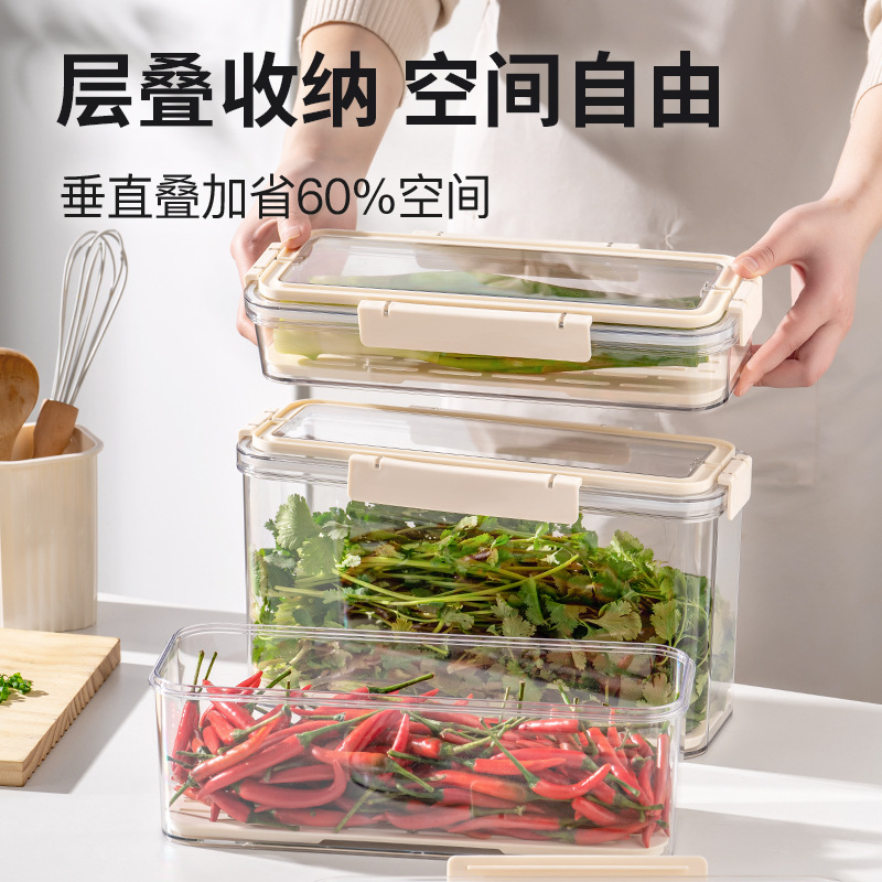 Caja de conservación de cebolla, cilantro, caja de almacenamiento de refrigerador, fideos colgados de grano alimenticio, verduras, acabado y almacenamiento, artefacto mágico