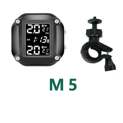 Solar Motorcycle Tire Pressure Monitor Locomotive Tire Pressure Detection External Wireless High Precision Electric Motorcycle Tire Pressure (Tire pressure monitoring system) - m5