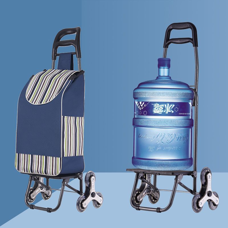 Carrito de compras de verduras, carro de escaleras doméstico, carro de mano, carro de compras plegable portátil, carro de tracción ligero de mercancías