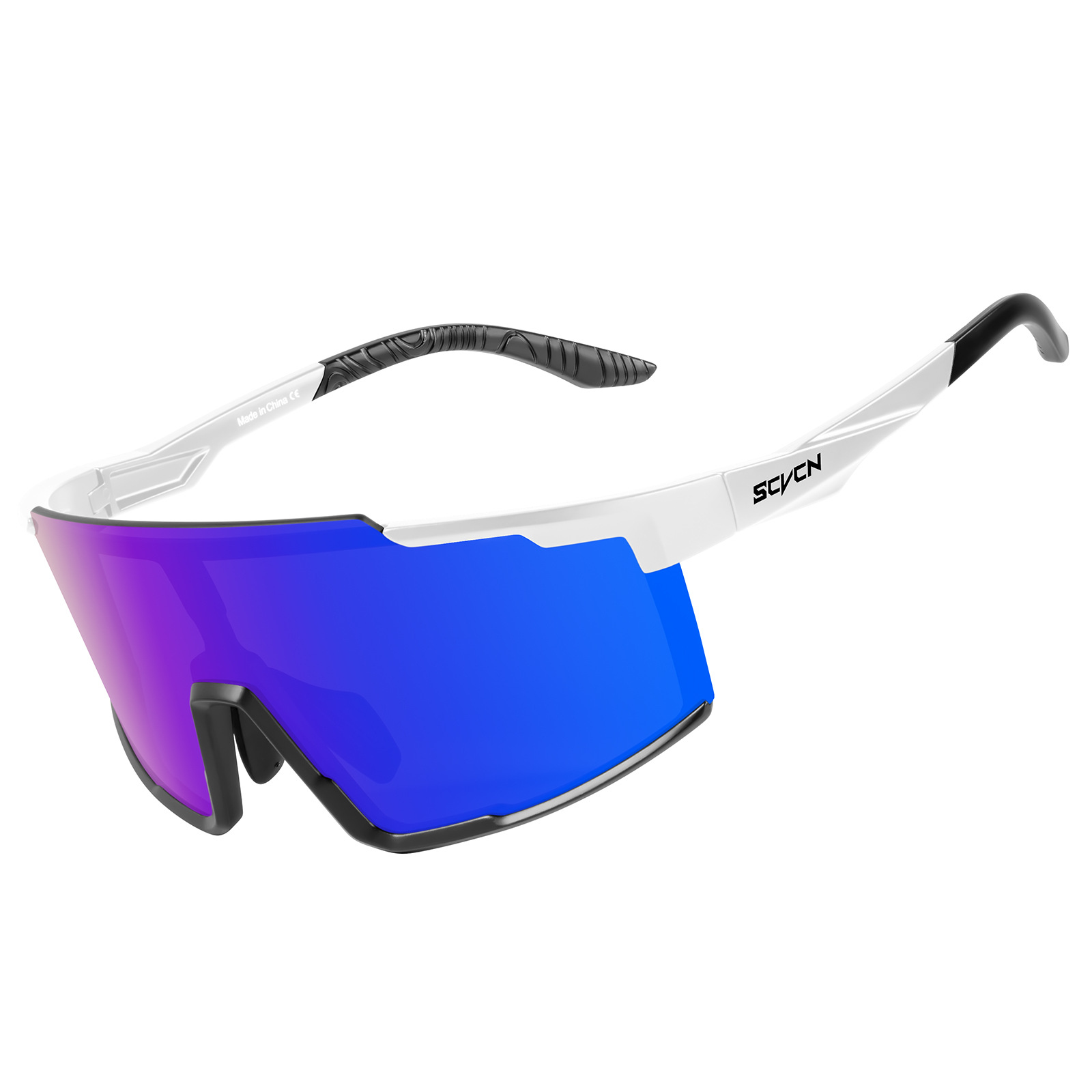 Gafas de Ciclismo Deportivo de PC, Cortavientos con Puente Nasal Ajustable, para Ciclismo de Carretera y Montañismo