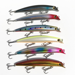Split Wave Sea Fishing False Bait Luyamino Fishing Gear Hook Bait 12cm/12.5g False Bait