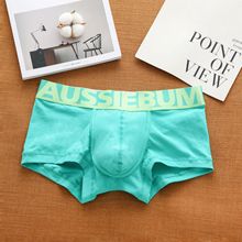 aussiebum男士纯棉内裤低腰字母潮舒适吸汗平角裤裤衩